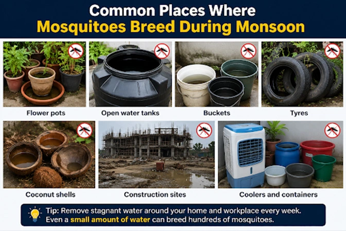 Dengue Increase During the Monsoon